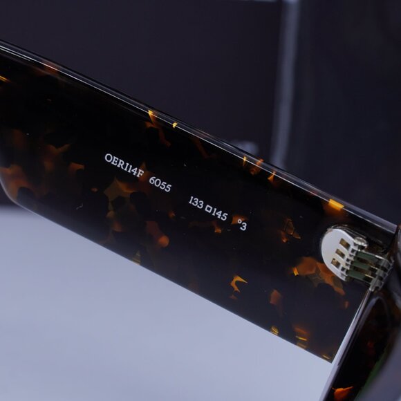 Off-White OERI14F MARION 6055 Shield Sunglasses – Havana/Green main image 4